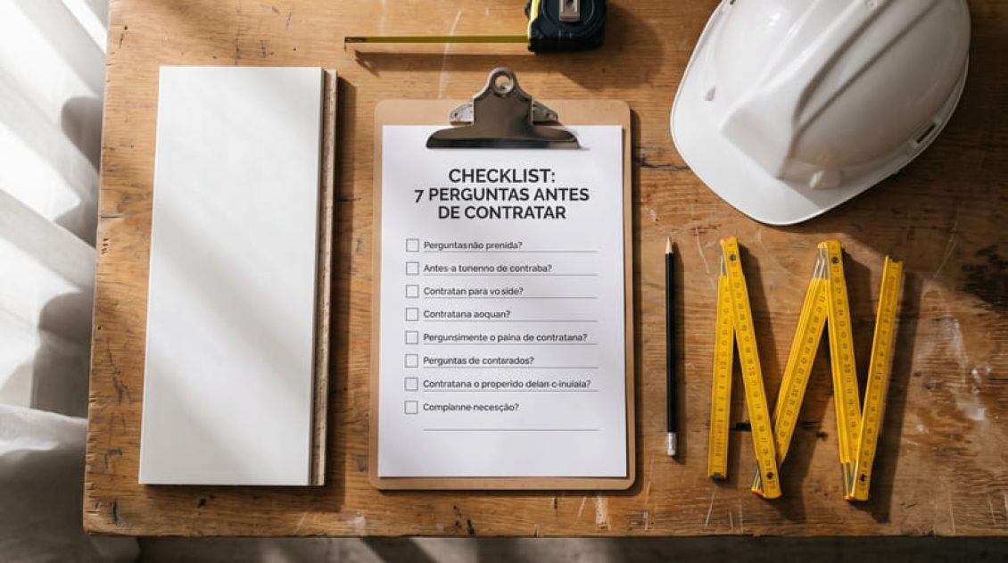 Checklist de perguntas antes de contratar instalação de forro de PVC